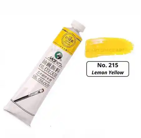 Pintura En Oleo 215 Lemon Yellow X50ml Marca Maries