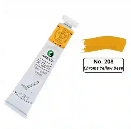 Pintura En Oleo 208 Chrowe Yellow Deep (hue) X50ml Marca Maries