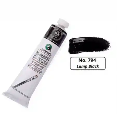 Pintura En Oleo 794 Lamp Black X50ml Marca Maries