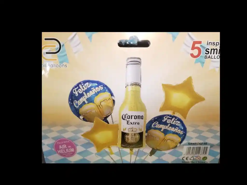 Globos Metalizados X5 Cerveza Corona