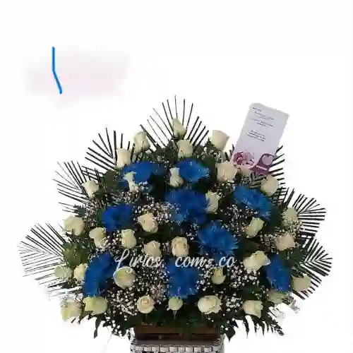 Ramo Funebre Rosas Azules