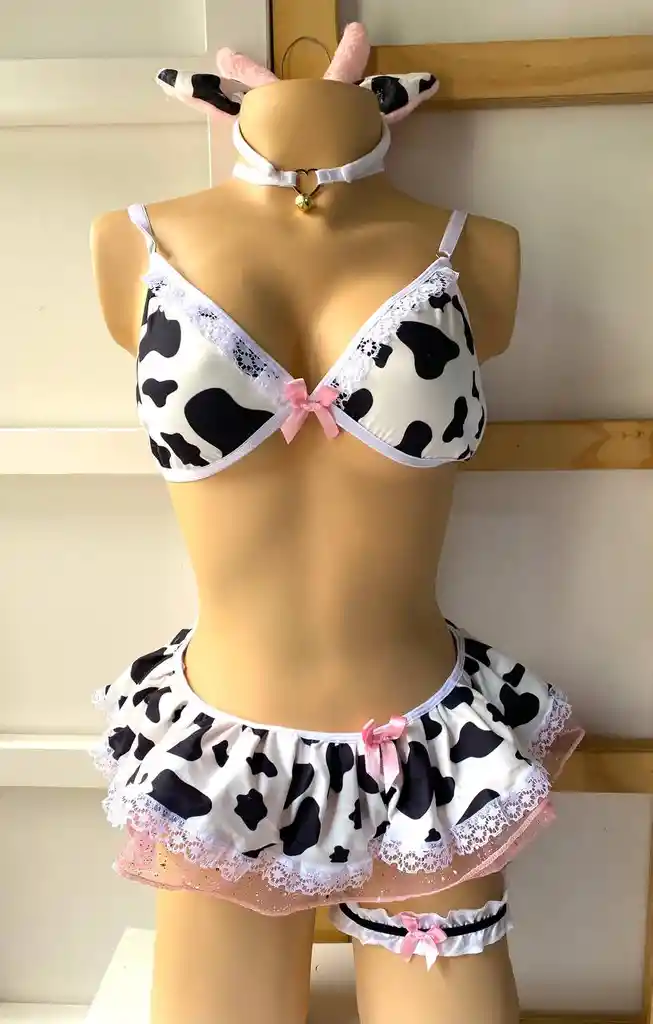 Disfraz Vaca Vaquita Lenceria Erotica Mujer