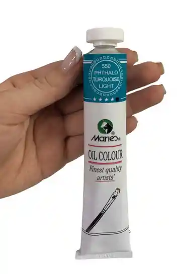 Pintura En Oleo 550 Phthalo Turquoise X50ml Marca Maries