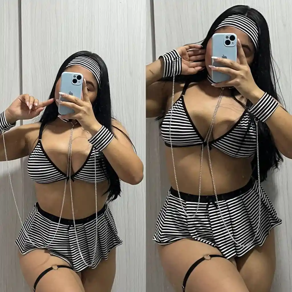Disfraz Presa O Exconvicta Lenceria Erotica Mujer