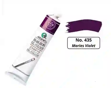 Pintura En Oleo 435 Maries Violet X50ml Marca Maries