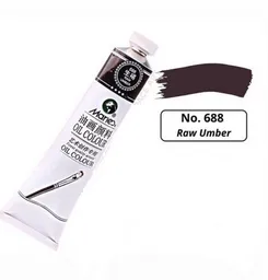 Pintura En Oleo 688 Raw Umber X50ml Marca Maries