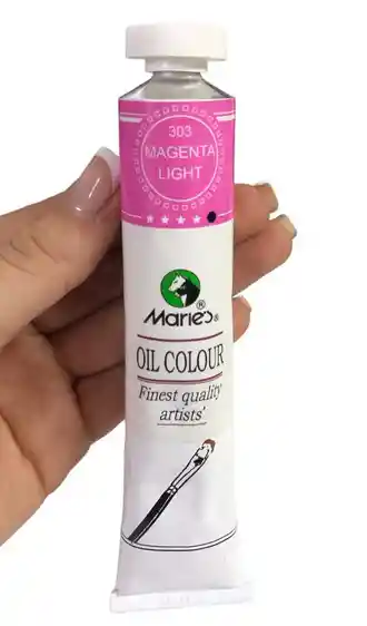 Pintura En Oleo 303 Magenta Light X50ml Marca Maries