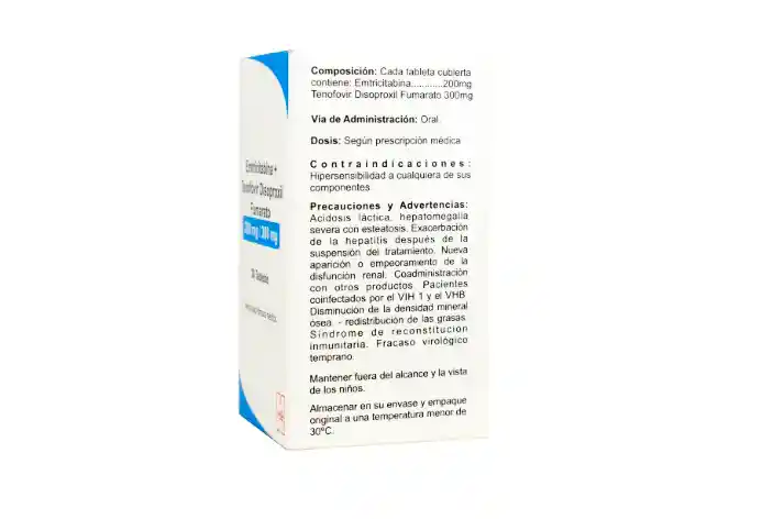 Prep X 12 Vih Tratamiento Anual Protege 99.9% Del Vih/sida Fovirem Emtricitabina Tenofovir Disoproxil Fumarato 200/300