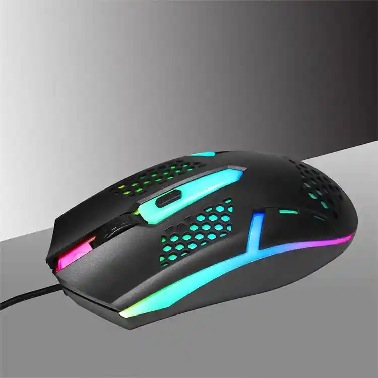 Mouse Rbg 3200 Dpi Usb Cable Weibo Glowing Mouse M-37 Ergonomico