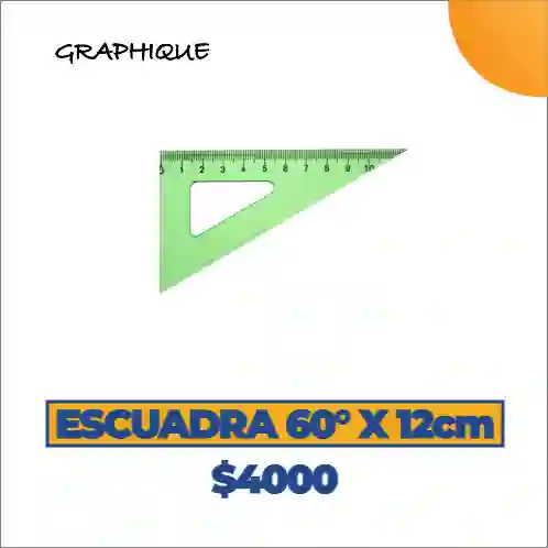 Escuadra 60° X 12 Cm