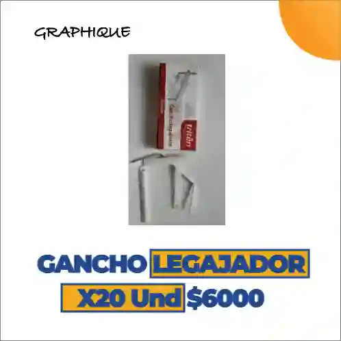 Gancho Legajador Caja X 20 Unidades