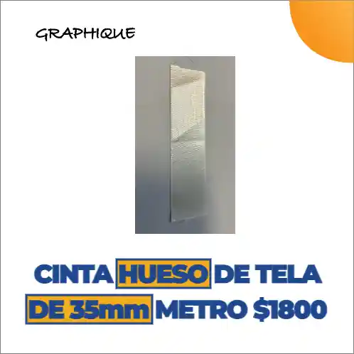 Cinta De Tela Razo O Ilusión Hueso O Crema O Habano O Beige De 35 Mm Metro