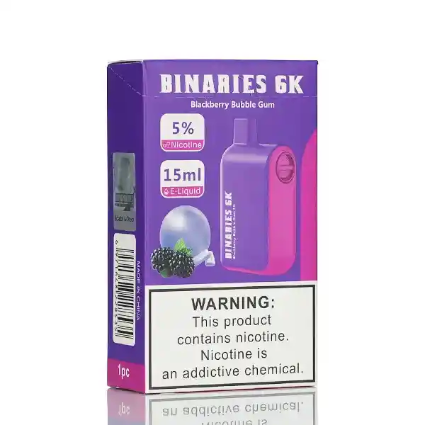 Binaries 6k Blackberry Bubble Gum 6000puff