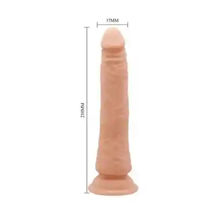 Consolador 21cm Barbara Fuerte Chupa Ventosa Silicona Exoesqueleto