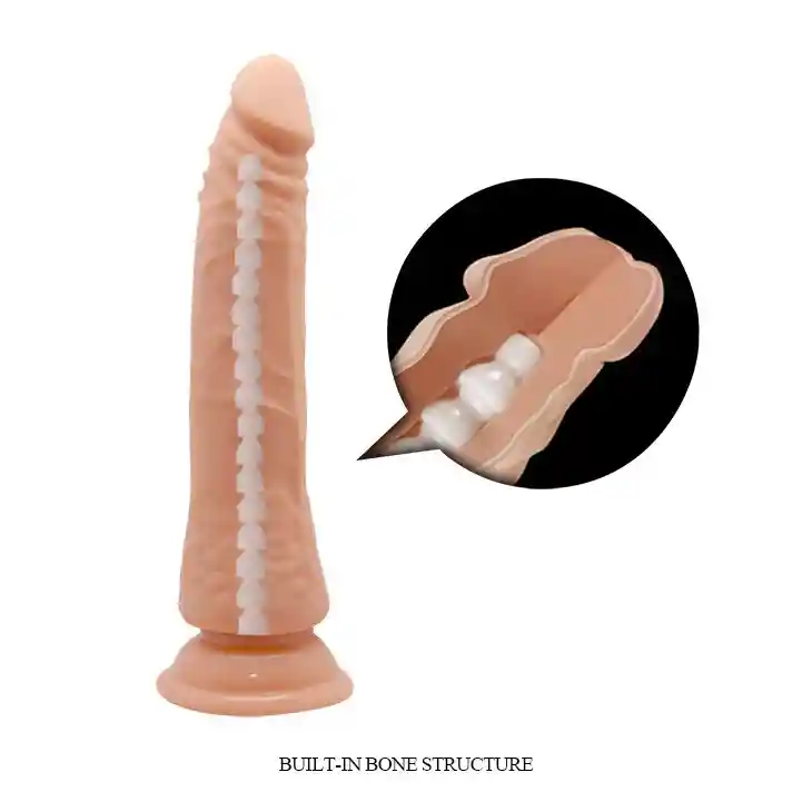 Consolador 21cm Barbara Fuerte Chupa Ventosa Silicona Exoesqueleto