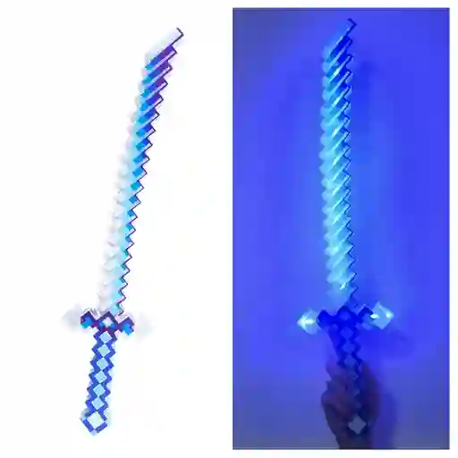 Juguete Espada Minecraft Samurai Niños Led Sonido Dizfras