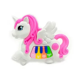 Piano Unicornio Pony Musical Bebes Niñas Juguete + Baterias