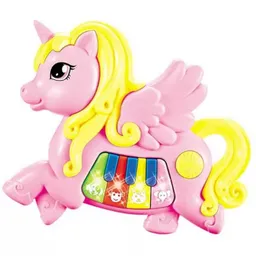 Piano Unicornio Pony Musical Bebes Niñas Juguete + Baterias