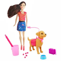 Muñeca Moda Con Mascota Perro Accesorios Niñas Juguete