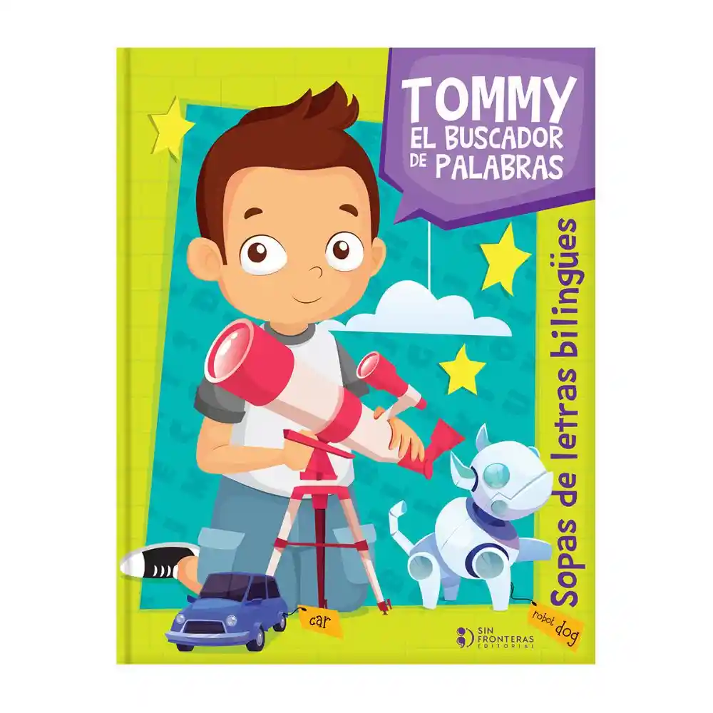 Libro Sopa De Letras Bilingüe Con Tommy