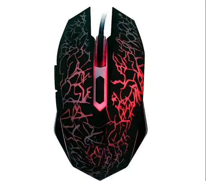 Mouse Usb Optical 3600 Dpi Gamer G2 Led Rgb 6 Botones Ergonomico