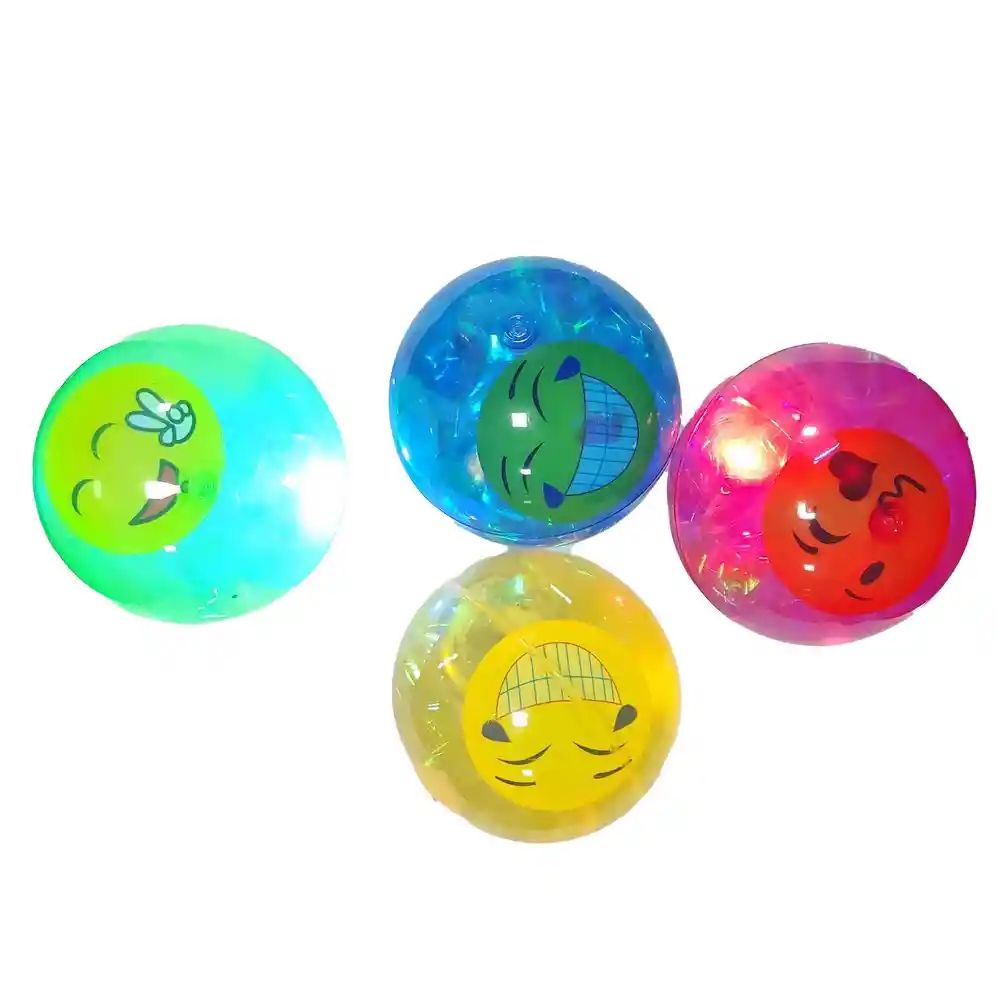 Bola Saltarina Luces Juguete Niños Interactivo Emoji Carita