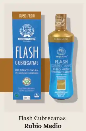 Flash Cubre Canas Rubio Medio Herbacol 240ml