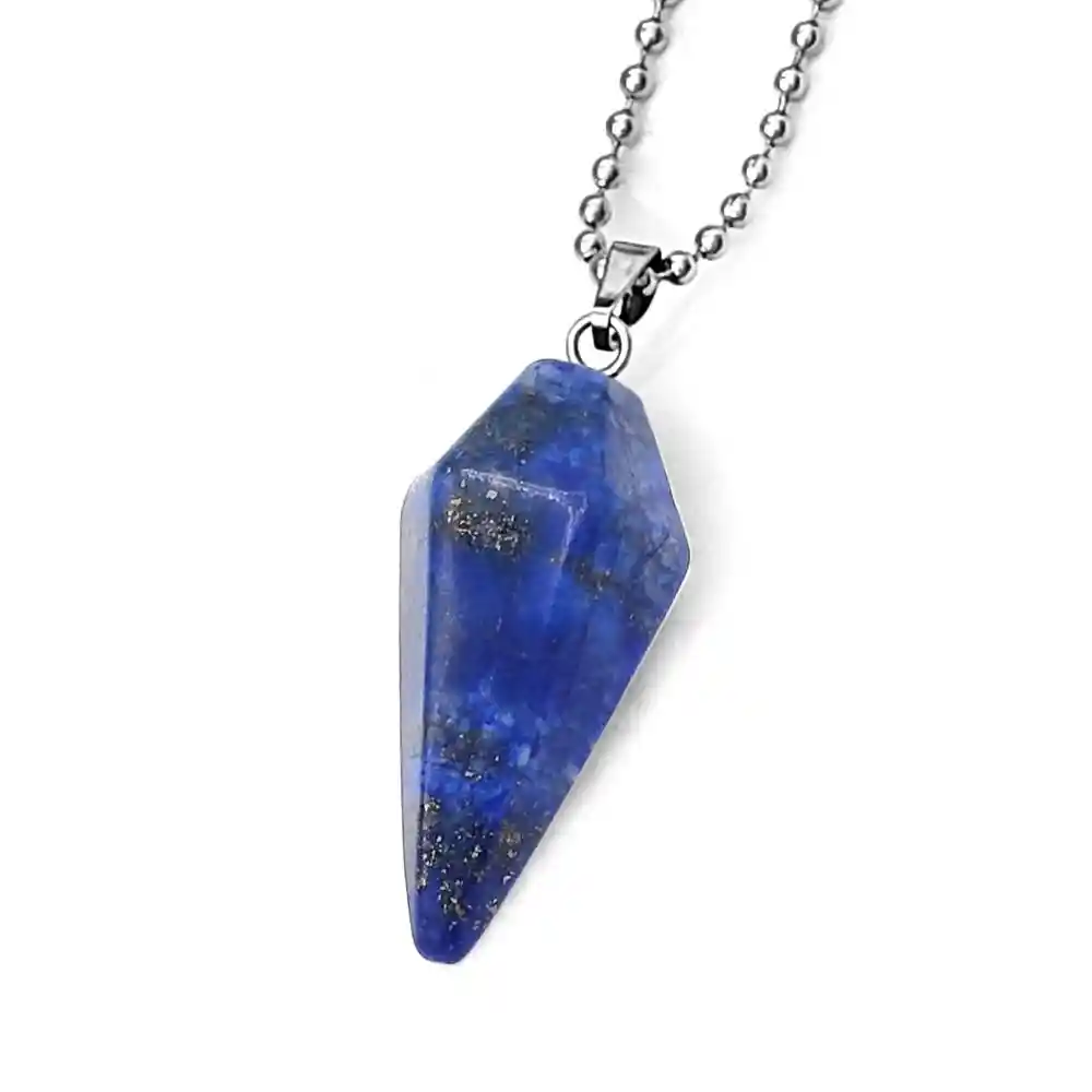 Cadena Con Péndulo Piedra Lapislázuli