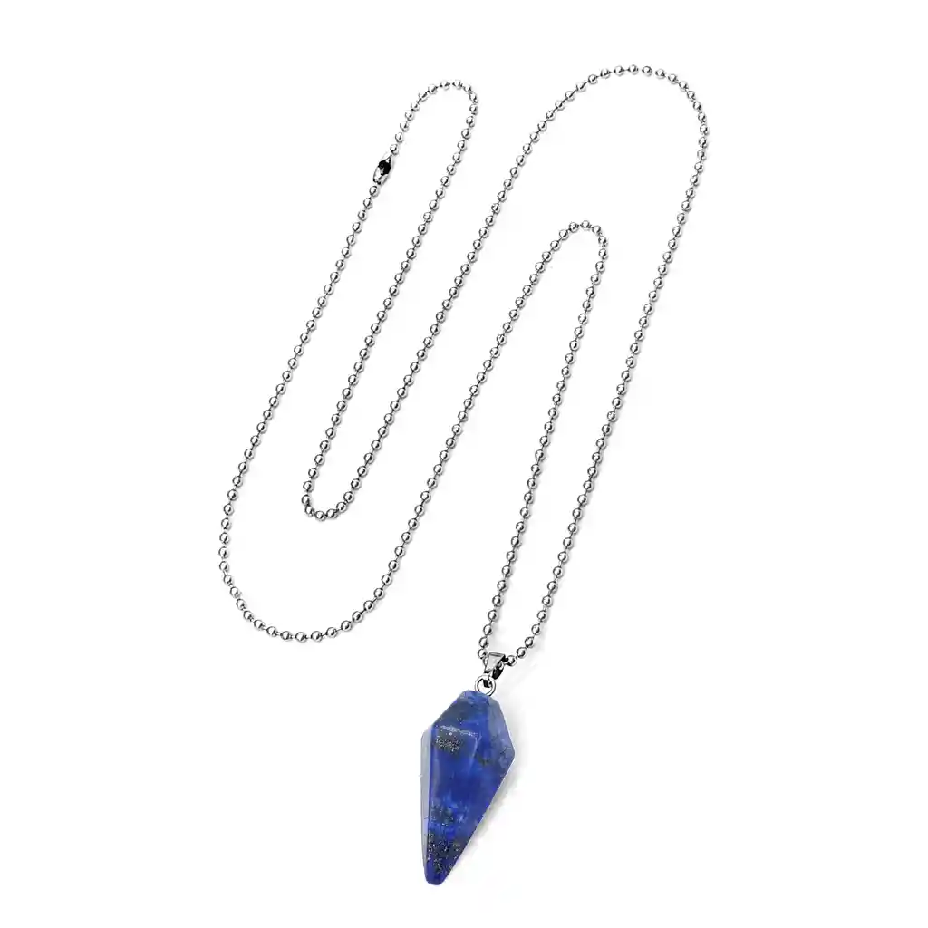 Cadena Con Péndulo Piedra Lapislázuli