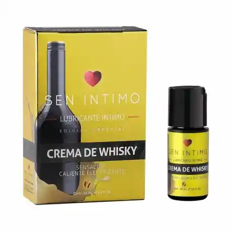 Lubricante Caliente Electrizante - Crema De Whisky - Marca Sen Íntimo - 30 Ml