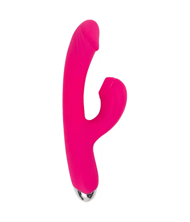 Vibrador Doble Estimulación Con Suaccionador Flora