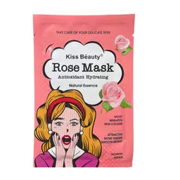 Mascarilla En Velo Antioxidante E Hidratante Rosas Para Rostro - Cara Kiss Beauty