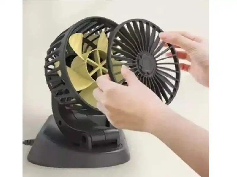 Mini Ventilador Doble Refrigerante Para Auto