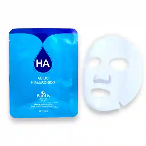 Mascarilla Tipo Velo Con Acido Hialuronico Para Cuidado Facial Rostro Cara Paulis