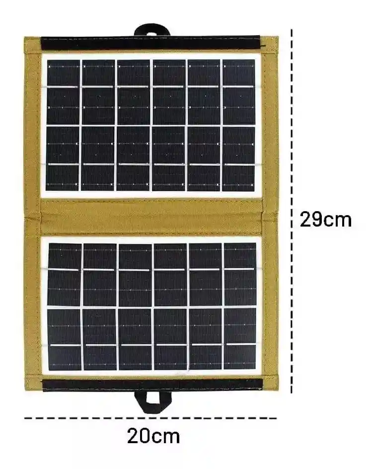 Panel Solar Cl-670 Viajero 6v 7w Puerto Usb Carga + Estuche
