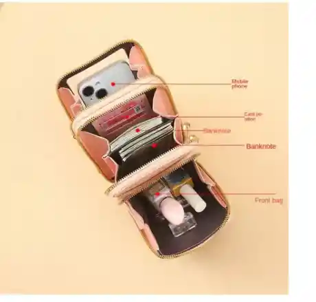 (sugerido) Bolso De Lujo Porta Celular- Multifuncional