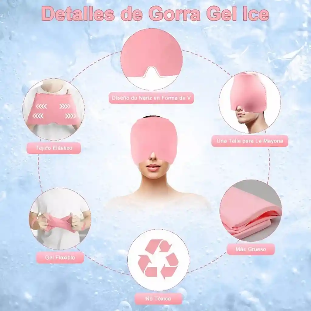 Mascara O Gorro Térmico Para El Dolor De Cabeza Y Migraña