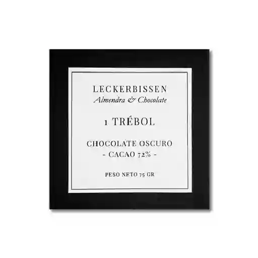 Chocolate Oscuro 72% Marzipan Trebol- Leckerbissen