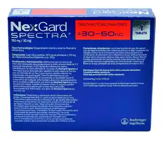 Nexgard Spectra -tableta Masticable Para Perros De 30.1 A 60kg