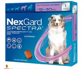 Nexgard Spectra- Tableta Masticable Para Perros De 15 A 30kg