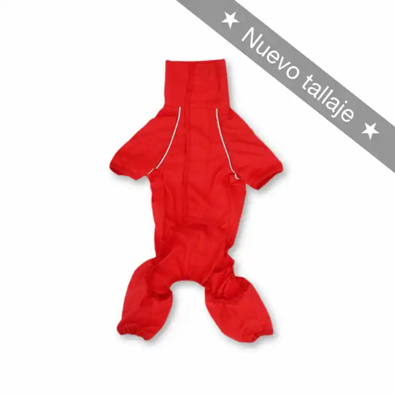 Impermeable L 4 Patas Cuello Alto Rojo