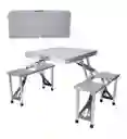 Mesa Plegable Con Sillas Para Exteriores Picnic Camping Estuche