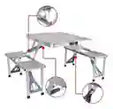 Mesa Plegable Con Sillas Para Exteriores Picnic Camping Estuche