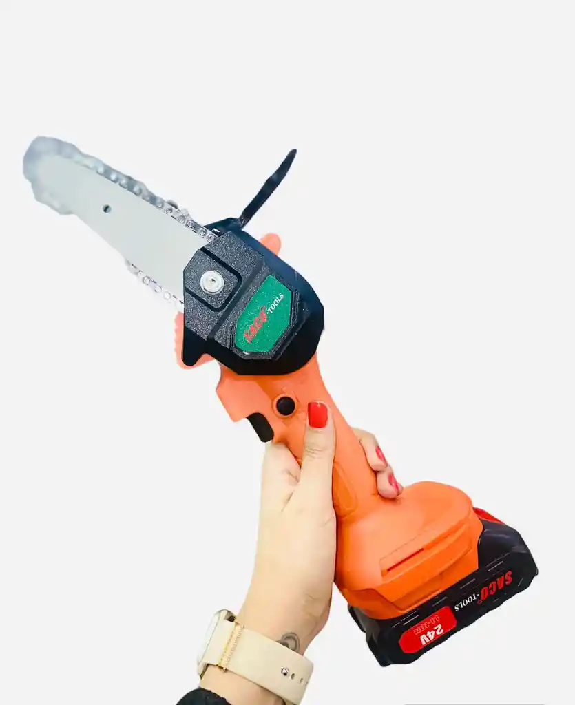 Mini Motosierra Portatil Inalambrica 24v Saco 4 Pulgadas