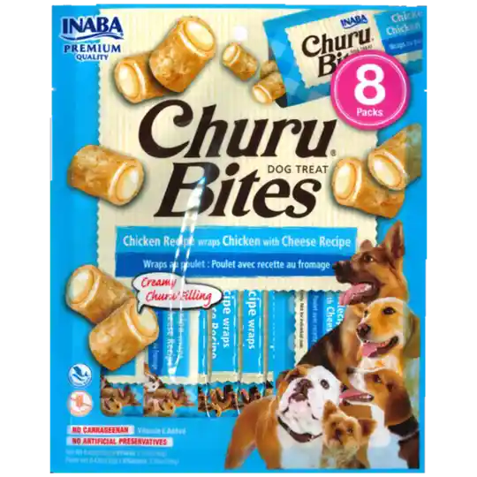 Churu Bites Dog Pollo Relleno De Queso 8 Packs