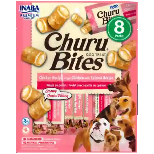 Churu Bites Dog Pollo Relleno De Salmon 8 Packs