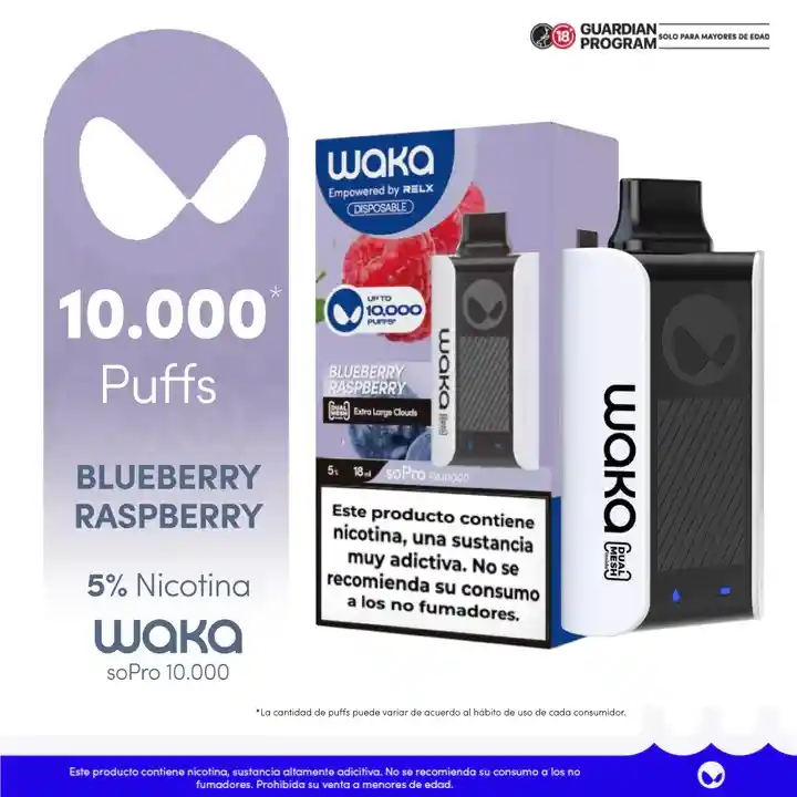 Waka Vap Blueberry Raspberry 10.000puffs