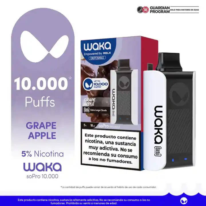 Waka Vap Grape Apple 10.000puffs