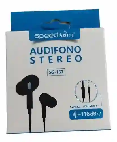 Audífono Stereo Sg-157 Speed Song
