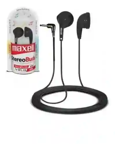 Maxell Audifono Auricularstereo Buds Boton 3.5 Sonido Claro